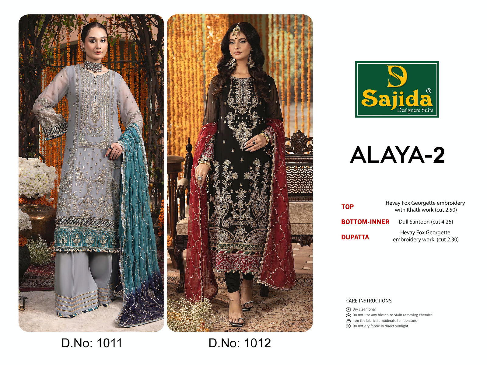 Alaya 2 By Sajida Designer Suit Wholesale Price In Surat